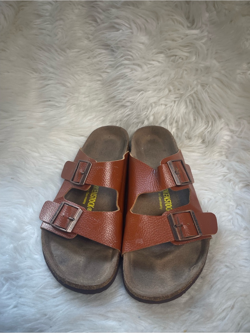 Birkenstock Arizona Monterey Brown leather 41 365 SZ L10 M8 Adjustable Buckles.